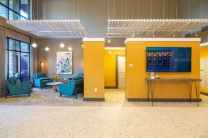 55 and older active adult community mailroom