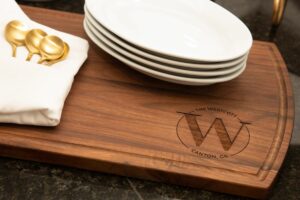 The Westcott Apartments Cutting Board Kitchen