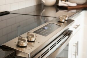 The Westcott Apartments Interiors Stove in Kitchen